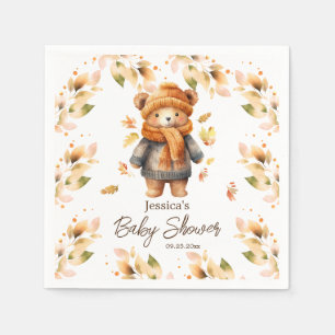 Wir können Babydusche frühzeitig abwarten Serviette