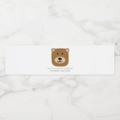 Wir können Babydusche frühzeitig abwarten Wasserflaschenetikett (Einzelnes Label)