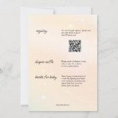 Wir können Babydusche in einem abwarten Einladung (Rückseite)