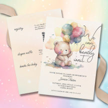 Wir können Babydusche in einem abwarten