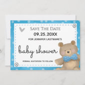 Wir können Babydusche Save the Date warten Einladung (Vorderseite)