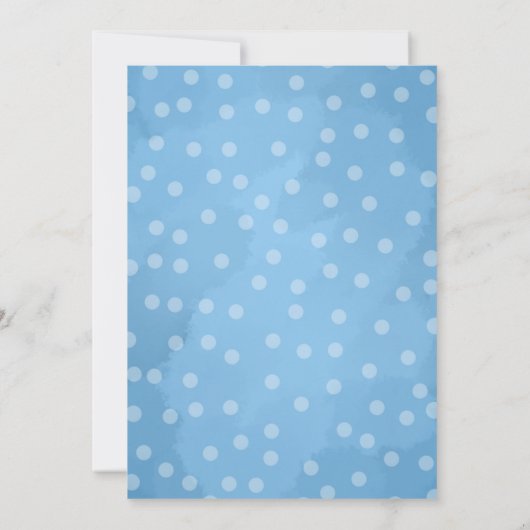 Wir können Babydusche Save the Date warten Einladung (Rückseite)