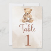 Wir können Babydusche TISCHNUMMERN frühzeitig abwa (Vorderseite)