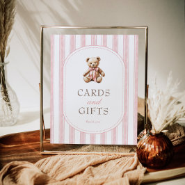 Wir können Babyduschkarten und Geschenke-Zeichen f Poster