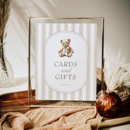 Wir können Babyduschkarten und Geschenke-Zeichen f Poster