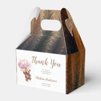 Wir können balloon warten Teddy Bear Baby Dusche Geschenkschachtel