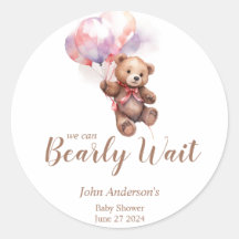 Wir können balloon warten Teddy Bear Baby Dusche
