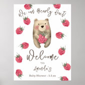Wir können Bären und Beeren Babydusche warten Poster (Vorne)