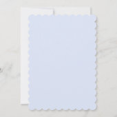 Wir können Bearly Wait Teddy Balloon Baby Boy Dusc Einladung (Rückseite)