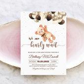 Wir können Bearly warten Teddy Bear Babydusche Einladung