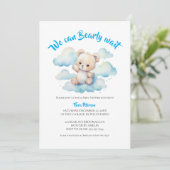 Wir können Bearly Wartezeit Baby Bärendusche Einladung (Stehend Vorderseite)