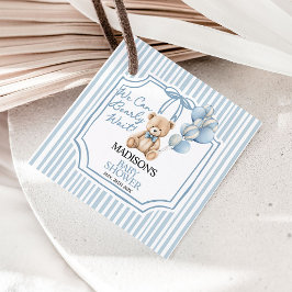 Wir können Beary warten, Baby Shower  Geschenkanhänger