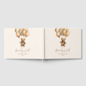 Wir können Boho Teddy Bear Baby Dusche frühzeitig  Gästebuch (Voll)