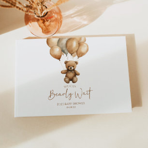 Wir können Boho Teddy Bear Baby Dusche frühzeitig  Gästebuch