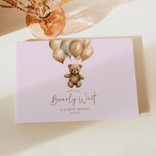 Wir können Boho Teddy Bear Baby Dusche frühzeitig  Gästebuch