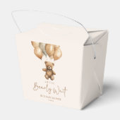 Wir können Boho Teddy Bear Baby Dusche frühzeitig  Geschenkschachtel (Rückseite)