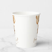 Wir können Boho Teddy Bear Baby Dusche frühzeitig Pappbecher (Rechts)