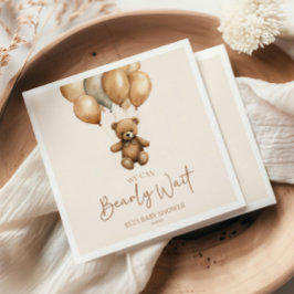 Wir können Boho Teddy Bear Baby Dusche frühzeitig  Serviette