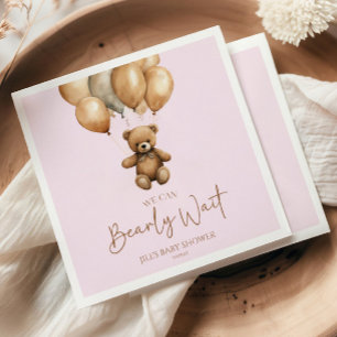 Wir können Boho Teddy Bear Baby Dusche frühzeitig  Serviette