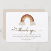 Wir können Boho Toy frühzeitig abwarten Dankeskarte (Vorne/Hinten)