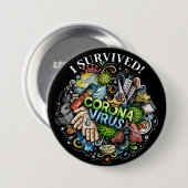 Wir können Coronavirus töten! Button (Vorne & Hinten)