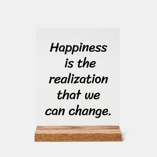 Wir können das Acrylzeichen ändern Acrylschild (Vorderseite)