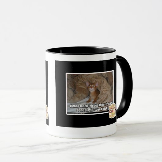 Wir können das Bett später machen. Tasse (VorderseiteRechts)