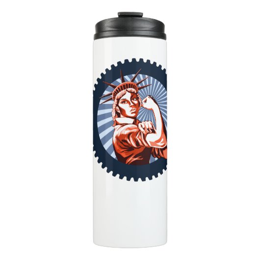 Wir können das gemeinsam machen! thermosbecher (Vorderseite)