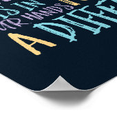 Wir können das inspirierende Zitat der Welt ändern Poster (Ecke)