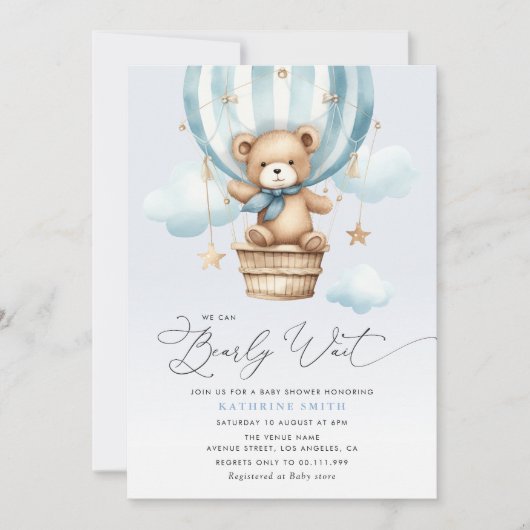 Wir können das Script Baby schon abwarten Einladung (Vorderseite)