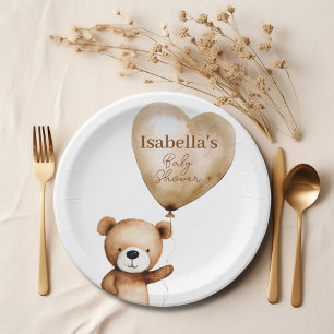 Wir können das Teddy Bear Baby Duschpapier frühzei Pappteller