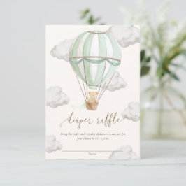 Wir können das Teddy Bear Diaper Raffel Ticket frü Einladung