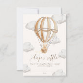 Wir können das Teddy Bear Diaper Raffel Ticket frü Einladung (Vorderseite)