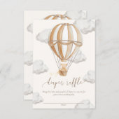 Wir können das Teddy Bear Diaper Raffel Ticket frü Einladung (Vorne/Hinten)