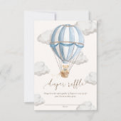 Wir können das Teddy Bear Diaper Raffel Ticket frü Einladung (Vorderseite)