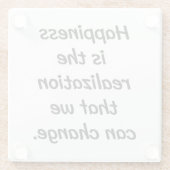 Wir können den Glass-Untersetzer ändern Glasuntersetzer (Rückseite)