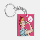 Wir können den Schlüsselanhänger des Krebsbewussts (Vorderseite links)