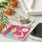 Wir können den Schlüsselanhänger des Krebsbewussts (Vorderseite rechts)