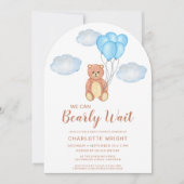 Wir können den Teddy Bear Baby Shooter Arch frühze Einladung (Vorderseite)