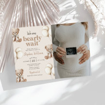 Wir können den Teddybären kaum erwarten Baby Showe