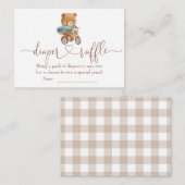 Wir können den Teddybärentaucher früh abwarten Begleitkarte (Vorne/Hinten)