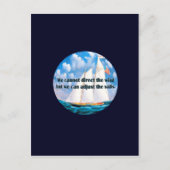 Wir können den Wind nicht lenken, aber.. Postkarte (Vorderseite)