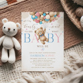 Wir können die Aufdeckung des Teddy-Bärengeschlech Einladung