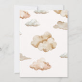 Wir können die Cloud Moon Babydusche frühzeitig ab Einladung (Rückseite)