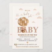 Wir können die Einladung der Babydusche abwarten (Vorne/Hinten)