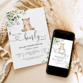 Wir können die Einladung der Babydusche abwarten