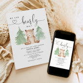 Wir können die Einladung der Babydusche abwarten