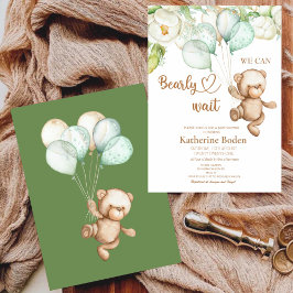 Wir können die Einladung der Babydusche abwarten