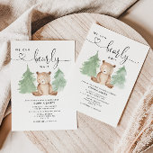 Wir können die Einladung der Babydusche abwarten