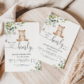 Wir können die Einladung der Babydusche abwarten